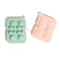 Silicone Bear shape 4 ice mold